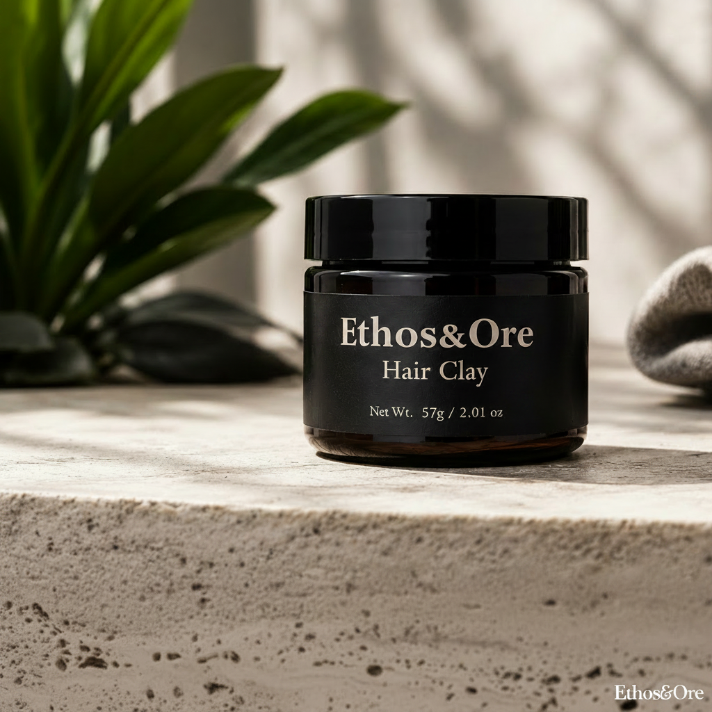 Lifestyle image with Ethos & Ore logo